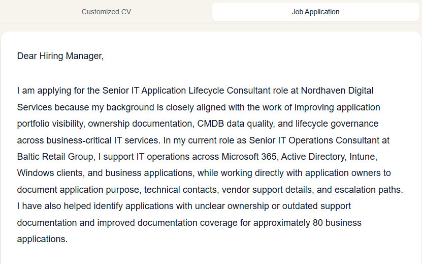 Persuasive Cover Letters